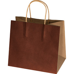 Recycelte Papiertasche klein, braun