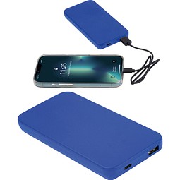 Recycelte Powerbank 10.000 mAh PRESTON, blau