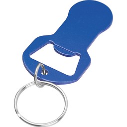 Schlüsselanhänger mit Einkaufswagenlöser und Flaschenöffner TAIGA, blau