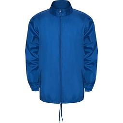 Regenjacke – leichte Windjacke mit Reißverschluss, L, Royalblau