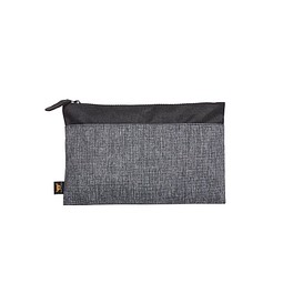 Reißverschluss-Tasche ELEGANCE, schwarz-grau meliert