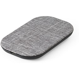 RENEWAL CHARGER. Schnelles 10W wireless Ladegerät aus recyceltem PET (100 % rPET), Grau