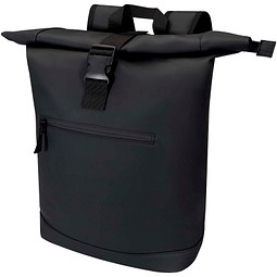 Resi Plus 15 GRS-recycelter Rolltop Rucksack 18 L, schwarz