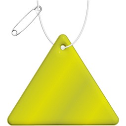 RFX™ H-12 Dreieckiger reflektierender PVC-Anhänger, neongelb