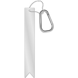 RFX™ H-9 Reflektierender Anhänger mit Karabiner, weiss
