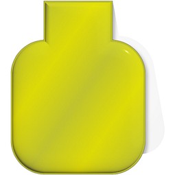 RFX™ M-10 Quadratischer, reflektierender TPU-Magnet, neongelb