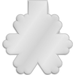 RFX™ M-10 Reflektierender PVC-Magnet Schneeflocke, weiss