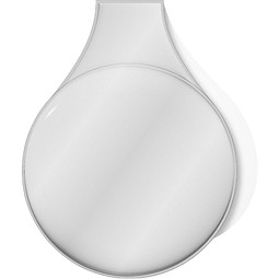 RFX™ M-10 Runder, reflektierender TPU-Magnet, klein, weiss