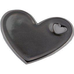 RFX™ S-12 Reflektierender Herz PVC-Aufkleber M, weiss