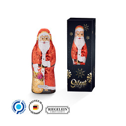 Riegelein Weihnachtsmann in Werbebox, inkl. Druck
