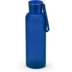 RIO rPET. Trinkflasche (600ml) aus recyceltem PET (100 % rPET) mit matter Oberfläche, Blau