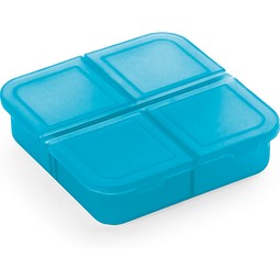 ROBERTS. Tablettenbox mit 4 Fächern, Hellblau
