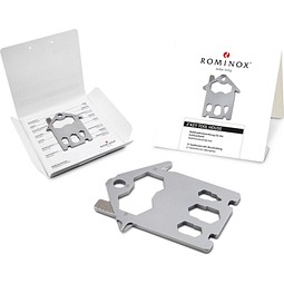 ROMINOX® Key Tool // House - 21 Funktionen (Haus), silber