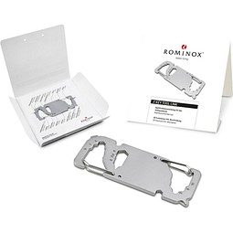 ROMINOX® Key Tool // Link - 20 Funktionen (Karabiner), silber