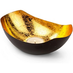 ROMINOX® Teelichthalter // KAULA, gold