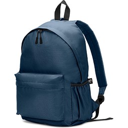 ROSARIO. Klassischer Rucksack mit zeitlosem Design aus recyceltem 600D Polyester, Blau