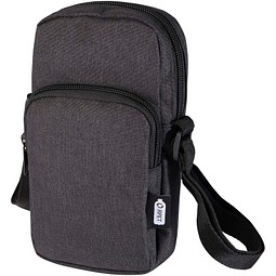 Ross Handytasche aus recyceltem GRS-Material, Heather Charcoal