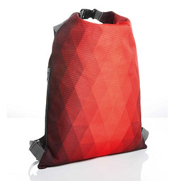 HALFAR Rucksack Diamond mit Wickelverschluss, rot