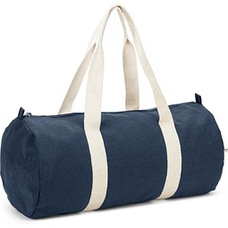 SAINT SPORT. Sporttasche aus recyceltem Baumwolle und recyceltem Polyester (380 g/m²), Blau