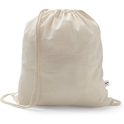 SALAMANCA. Turnbeutel aus recycelter Baumwolle (70%) und Polyester (30% rPET) (150 g/m²), Naturhell