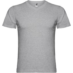 Samoyedo T-Shirt mit V-Ausschnitt für Herren, Marl Grey, XL