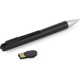 SAVERY. Kugelschreiber aus ABS mit 4 GB UDP-Speicher, Schwarz