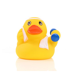 Schnabels® Bade-Ente Fitness, bunt