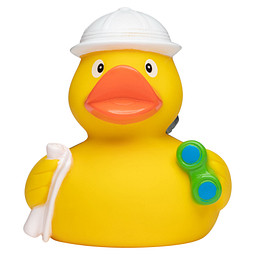 Schnabels® Bade-Ente Globetrotter, bunt