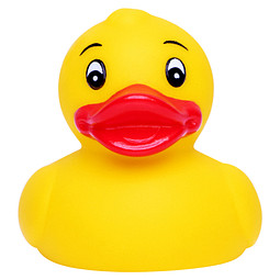 Schnabels® Bade-Ente Klassik, klein, gelb/rot