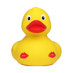 Schnabels® Bade-Ente Küss mich, bunt