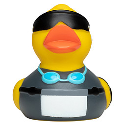 Schnabels® Bade-Ente Triathlon, bunt