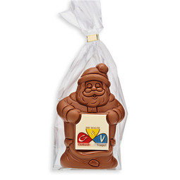 Schoko Weihnachtsmann mit Schokoschild,   1 Stück, Weihnachtsmann 80 g