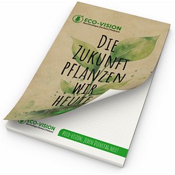 Schreibblock Cover Recycling, A5, 100 Blatt mit 2fach-Abheftlochung