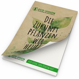 Schreibblock Cover Recycling, A5, 50 Blatt mit 2fach-Abheftlochung