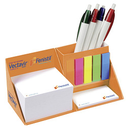 Schreibtisch-Würfel mit Kartoncover, inkl. Druck