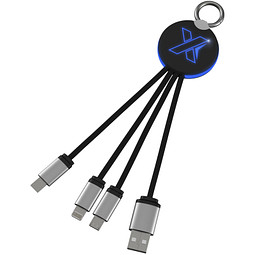 SCX.design C16 Kabel mit Leuchtlogo, blau