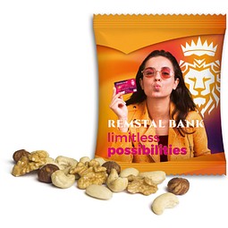 Seeberger Nusskernmischung, 20 g, Verbundfolie weiß, inkl. Druck