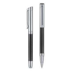 senator® Rollerball Carbon Line RB, blaue Mine, Metall