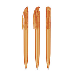 senator® Druckkugelschreiber Challenger Clear, blaue Mine, orange 151