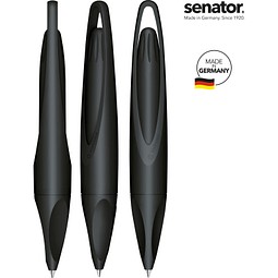 senator® Melbi Matt Bio Recycled Druckkugelschreiber, schwarz