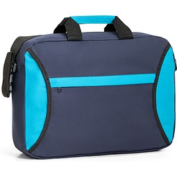 SEOUL. Kongressmappe aus 600D Polyester, Blau