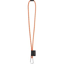 SET Lanyard NAUTIC Long (Ø 7 mm) mit 55 mm D-förmigem Karabiner und Ø 7 mm Sicherheitsverschluss, Orange Hexachrome