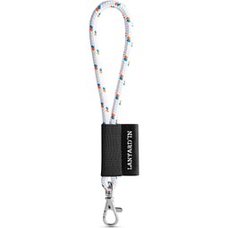 SET Lanyard NAUTIC Short (Ø 7 mm) Set mit 9 mm Schnappkarabiner, 301 - Weiß