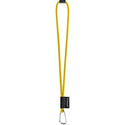 SET Lanyard TUBE Long (Ø 7 mm) mit 55 mm D-förmigem Karabiner und Ø 7 mm Sicherheitsverschluss, 310 - Gelb