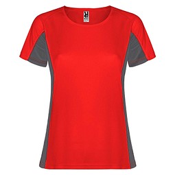 Shanghai Sport T-Shirt für Damen, rot / Dark Lead, S