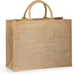 SHANTI. Tragetasche aus Jute (360 g/m²), Natur
