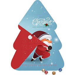 Shape Adventskalender Tannenbaum, Lindt LINDOR Minikugeln, Little Santa