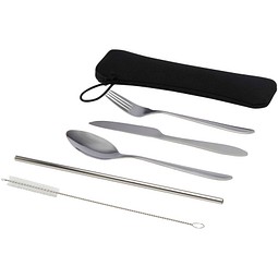 Sheen 5-teiliges Besteckset aus Edelstahl, silber
