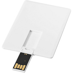 Slim 2 GB USB-Stick im Kreditkartenformat, weiß