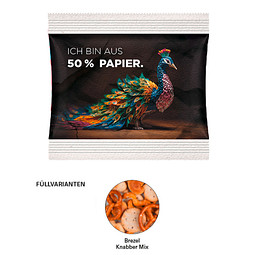 Snack Miditüte, Knabber Mix, inkl. Druck, Folie mit Papieranteil